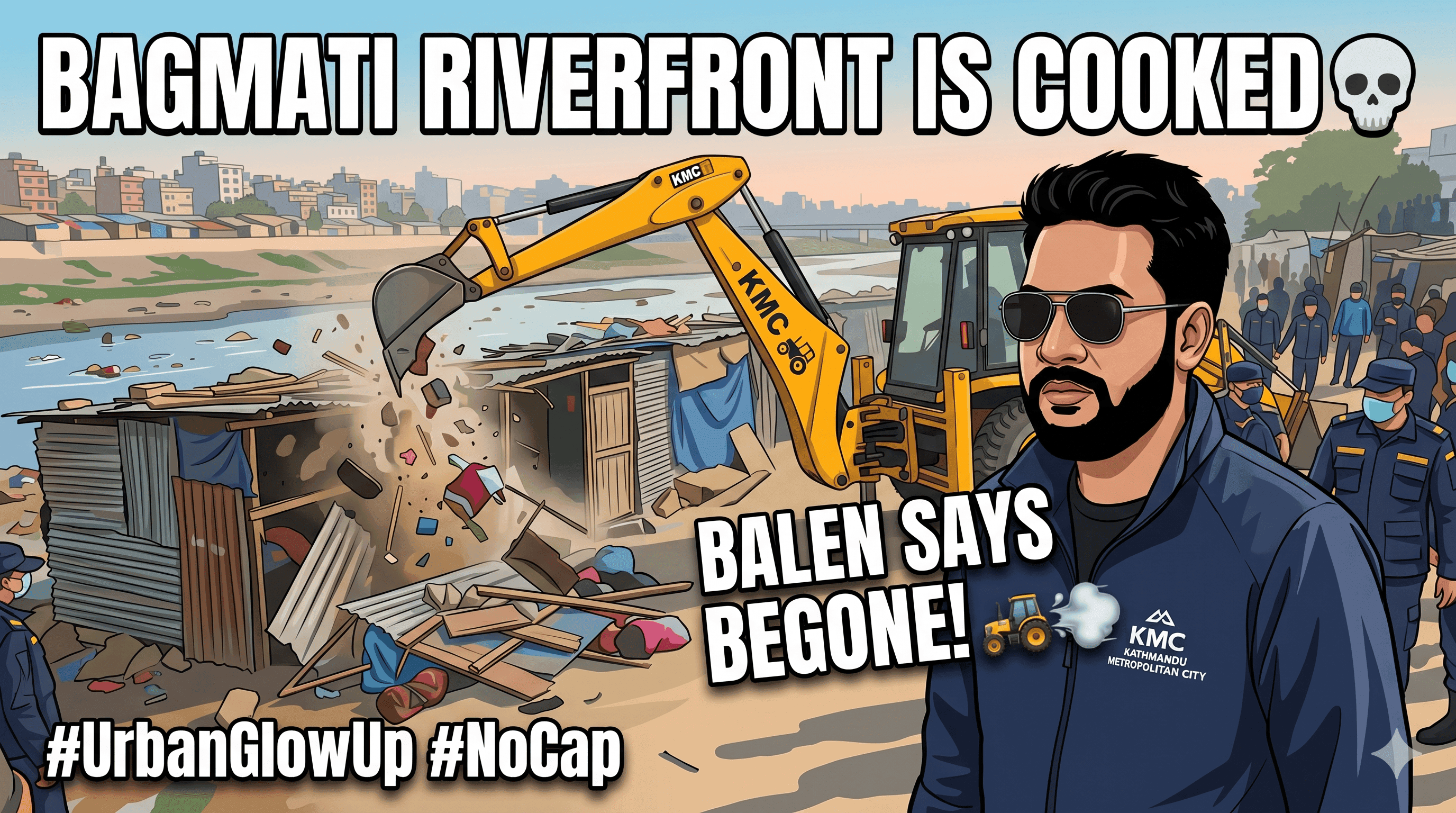 Balen really said "Begone": The Bagmati Riverfront Era is officially COOKED